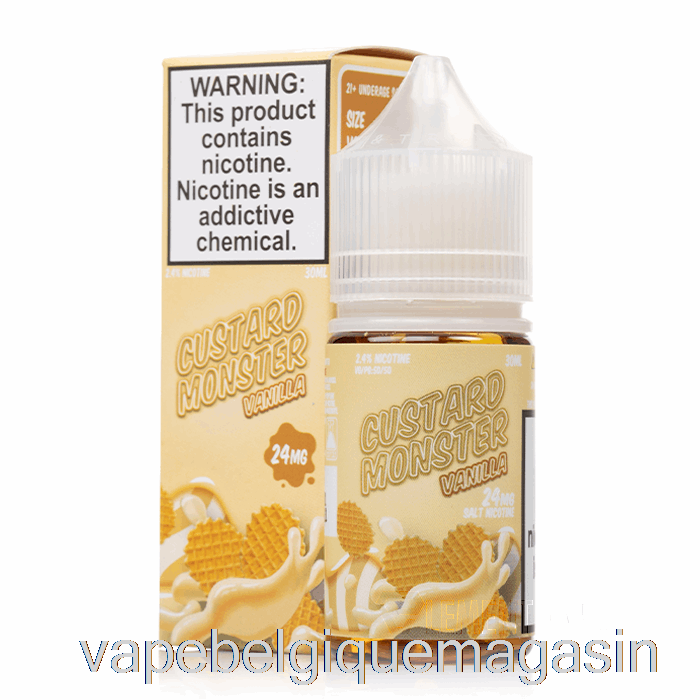 Vape Juice Vanille - Crème Anglaise Monstre Sels - 30ml 24mg